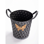 Железное кашпо Gold butterfly design варинант исполнения - 2 | Loft Concept в Ижевске