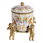 Шкатулка на ангелах из фарфора с бронзовыми элементам Eden Garden варинант исполнения - 1 | Loft Concept в Ижевске