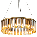 Люстра со стеклянными цилиндрическими плафонами Luminous Cylinders Amber Round варинант исполнения - 3 | Loft Concept в Ижевске