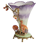 Ваза с цесарками из фарфора с бронзовыми элементами Garden of Eden варинант исполнения - 4 | Loft Concept в Ижевске