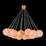 Люстра подвесная круглая с сферическими плафонами из натурального камня Glowing Spheres варинант исполнения - 1 | Loft Concept в Ижевске