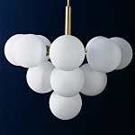 Люстра круглая со стеклянными сферами Maleficent варинант исполнения - 1 | Loft Concept в Ижевске