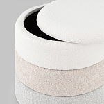 Пуф Three Colors в ткани букле из трех цветов  варинант исполнения - 4 | Loft Concept в Ижевске