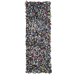 Ковер прямоугольный разноцветный из джинсовой одежды Zero Waste варинант исполнения - 1 | Loft Concept в Ижевске