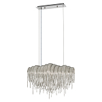 Люстра подвесная с металлическими цепочками и изогнутыми металлическими дугами 72 см Atlantis Chain варинант исполнения - 2 | Loft Concept в Ижевске