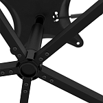 Стул с мягкой черной обивкой из велюра и подъемно-поворотным механизмом на колесиках Harper Black варинант исполнения - 6 | Loft Concept в Ижевске