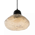 Подвесной светильник с янтарным фактурным плафоном Lamp with Frozen Glass Effect варинант исполнения - 1 | Loft Concept в Ижевске