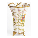 Ваза из фарфора с бронзовой стрекозой  Paradise Dragonfly варинант исполнения - 2 | Loft Concept в Ижевске