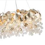Люстра с декоративными подвесками из прозрачного стекла в форме монеток FAIRYTREE Light варинант исполнения - 9 | Loft Concept в Ижевске