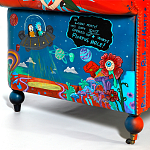 Кресло "Умный Умник" Rick and Morty graffiti chair натуральная кожа  варинант исполнения - 8 | Loft Concept в Ижевске