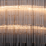 Люстра круглая с прозрачными стеклянными трубками Nembus варинант исполнения - 4 | Loft Concept в Ижевске