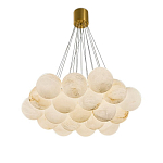 Люстра подвесная круглая с сферическими плафонами из натурального камня Glowing Spheres варинант исполнения - 10 | Loft Concept в Ижевске