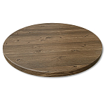 Стол журнальный c коричневой круглой столешницей на трех металлических ножках Charm Coffee Table варинант исполнения - 2 | Loft Concept в Ижевске