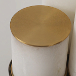 Торшер геометрический с тремя мраморными плафонами Marble Tripod варинант исполнения - 9 | Loft Concept в Ижевске