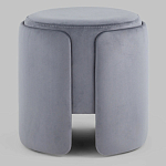 Пуф Alice Poof Grey Серый велюр варинант исполнения - 2 | Loft Concept в Ижевске