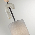 Подвесной светильник с серым тканевым плафоном Flourish варинант исполнения - 4 | Loft Concept в Ижевске