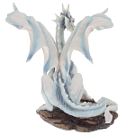 Декоративная статуэтка Белый Дракон Dragon White Statuette варинант исполнения - 2 | Loft Concept в Ижевске