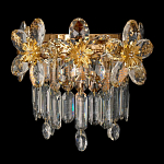 Бра с декоративными элементами в виде крупных хрустальных цветов Palace Gardens варинант исполнения - 1 | Loft Concept в Ижевске