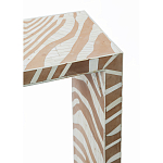 Консоль Дизайнерская Kenya Console ZEBRA Bone Inlay Beige варинант исполнения - 2 | Loft Concept в Ижевске