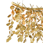 Люстра золотая с декором в виде веток эвкалипта Eucalyptus Branches варинант исполнения - 1 | Loft Concept в Ижевске