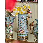 Ваза с птичкой из фарфора с бронзовыми элементами Garden of Eden варинант исполнения - 8 | Loft Concept в Ижевске