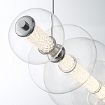 Подвесной светильник линейный с прозрачными стеклянными шарами разного диаметра Eurofase варинант исполнения - 5 | Loft Concept в Ижевске