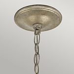 Люстра серебряного цвета с состаренным эффектом и декоративным подвесным шаром Kichler варинант исполнения - 9 | Loft Concept в Ижевске