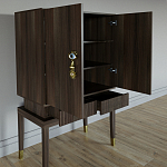 Кабинетный шкаф Elsa Dreams Walnut с 2-мя ящиками варинант исполнения - 1 | Loft Concept в Ижевске