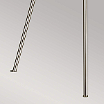 Торшер на трех тонких перекрещенных ножках с белым конусным абажуром из льна Feiss варинант исполнения - 8 | Loft Concept в Ижевске