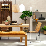 Ваза декоративная из натурального плетеного бамбука Bamboo Decor 42 варинант исполнения - 6 | Loft Concept в Ижевске