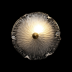 Бра в форме прозрачного стеклянного цветка с рельефной текстурой Textured Glass варинант исполнения - 4 | Loft Concept в Ижевске