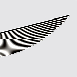 Люстра подвесная в форме веера из чёрного металла Black Solace  варинант исполнения - 1 | Loft Concept в Ижевске