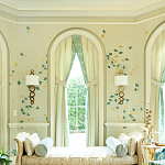 Обои ручная роспись Gingko Colourway SC-237 on grey painted Xuan paper варинант исполнения - 1 | Loft Concept в Ижевске