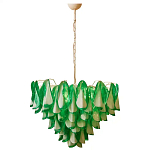 Люстра из стеклянных зеленых лепестков Petalled Illuminator варинант исполнения - 3 | Loft Concept в Ижевске