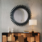 Настольная лампа с чашеобразными дисками на корпусе Glowing Waterfall варинант исполнения - 4 | Loft Concept в Ижевске