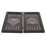 Подарочные нарды из натурального камня с гравировкой Backgammon from Stone варинант исполнения - 4 | Loft Concept в Ижевске