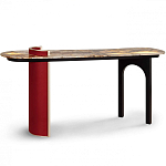 Консоль с овальной столешницей со светодиодной подсветкой Ruby варинант исполнения - 2 | Loft Concept в Ижевске