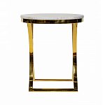 Кофейный столик на подстолье золотого цвета Noelle варинант исполнения - 3 | Loft Concept в Ижевске