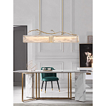 Люстра прямоугольная из фактурного стекла Chandelier Beam варинант исполнения - 3 | Loft Concept в Ижевске