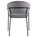 Стул в велюре серого цвета Horizon варинант исполнения - 4 | Loft Concept в Ижевске