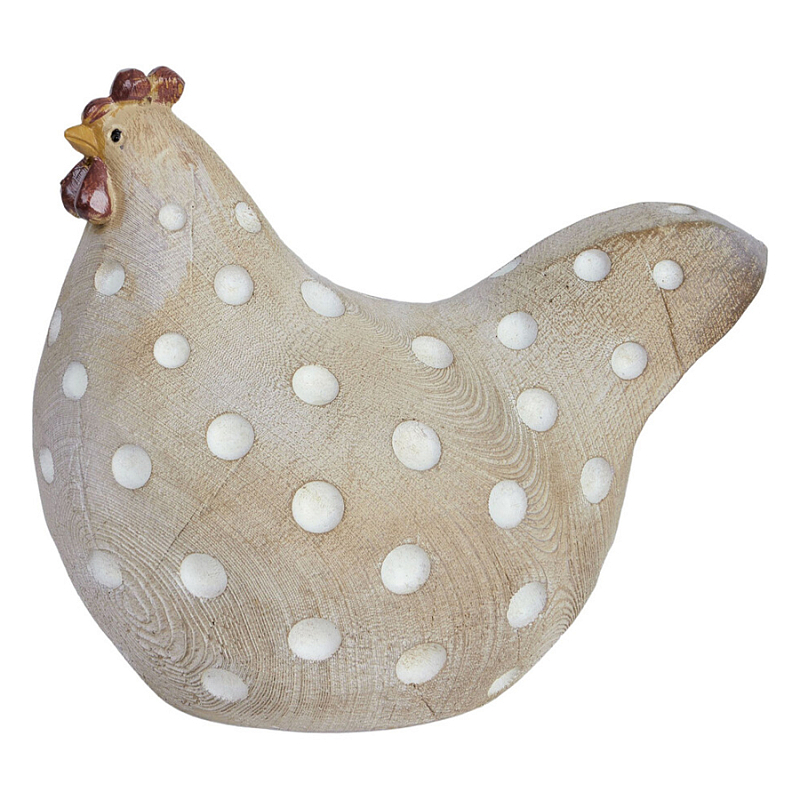 Статуэтка курица с текстурной поверхностью бежевого цвета Rustic Chicken Красный Бежевый Белый Статуэтка курица с текстурной поверхностью бежевого цвета Rustic Chicken Красный Бежевый Белый в Ижевске | Loft Concept