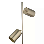 Торшер золотистый с 2-мя подвижными плафонами на белом мраморном основании Streams of Light варинант исполнения - 2 | Loft Concept в Ижевске