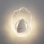 Бра с рельефным волнообразным стеклянным плафоном и вставкой из мрамора Liquid Stone варинант исполнения - 8 | Loft Concept в Ижевске