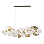 Люстра с белыми и золотистыми цветами G9 Dahlia Flowers Lamp варинант исполнения - 2 | Loft Concept в Ижевске