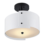 Потолочный светильник круглый светодиодный Semicircular White Panels белый варинант исполнения - 2 | Loft Concept в Ижевске