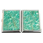 Портсигар с газовой зажигалкой из натурального камня Амазонит Stone Cigarettes Cases варинант исполнения - 9 | Loft Concept в Ижевске