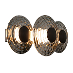 Бра из трех стеклянных фактурных дисков Eyepiece варинант исполнения - 1 | Loft Concept в Ижевске