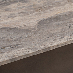 Столик журнальный квадратный  с полкой Sculptural Marble Accent с мрамором  варинант исполнения - 4 | Loft Concept в Ижевске