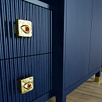 Большой шкаф с витриной Elsa Dreams Blue варинант исполнения - 5 | Loft Concept в Ижевске