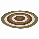 Ковер круглый из хлопка с контрастным узором Bullseye 150 варинант исполнения - 1 | Loft Concept в Ижевске